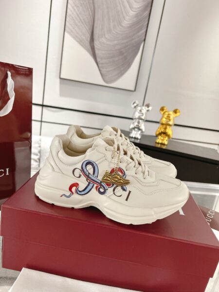 Gucci Rhyton series couple style dad shoes sneakers Outsole original development TPU vacuum Full set of packaging 📦