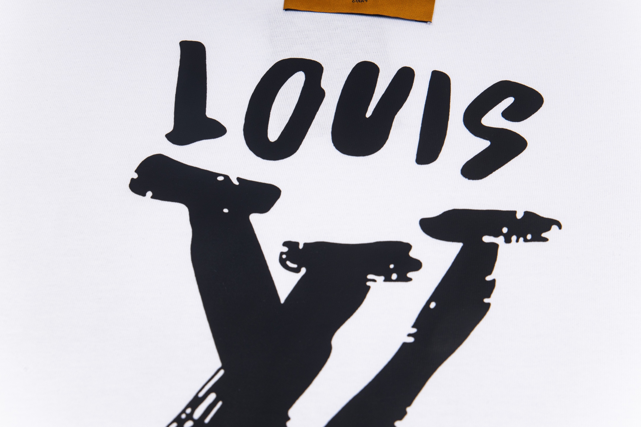 LOUIS VUITTON 2025S New Collection Runway Graffiti Letter Logo Print T-shirt ✔️ Design Details: Fabric: 280g 36-count active eco-friendly fabric - Image 5