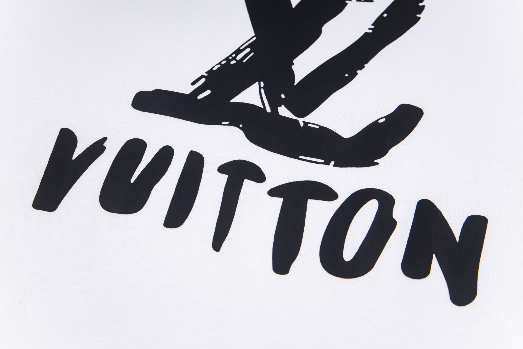 LOUIS VUITTON 2025S New Collection Runway Graffiti Letter Logo Print T-shirt ✔️ Design Details: Fabric: 280g 36-count active eco-friendly fabric - Image 4