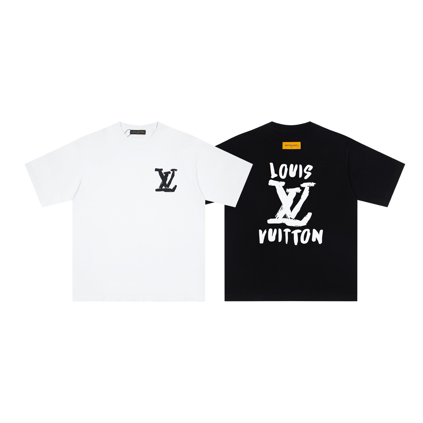 LOUIS VUITTON 2025S New Collection Runway Graffiti Letter Logo Print T-shirt ✔️ Design Details: Fabric: 280g 36-count active eco-friendly fabric - Image 7
