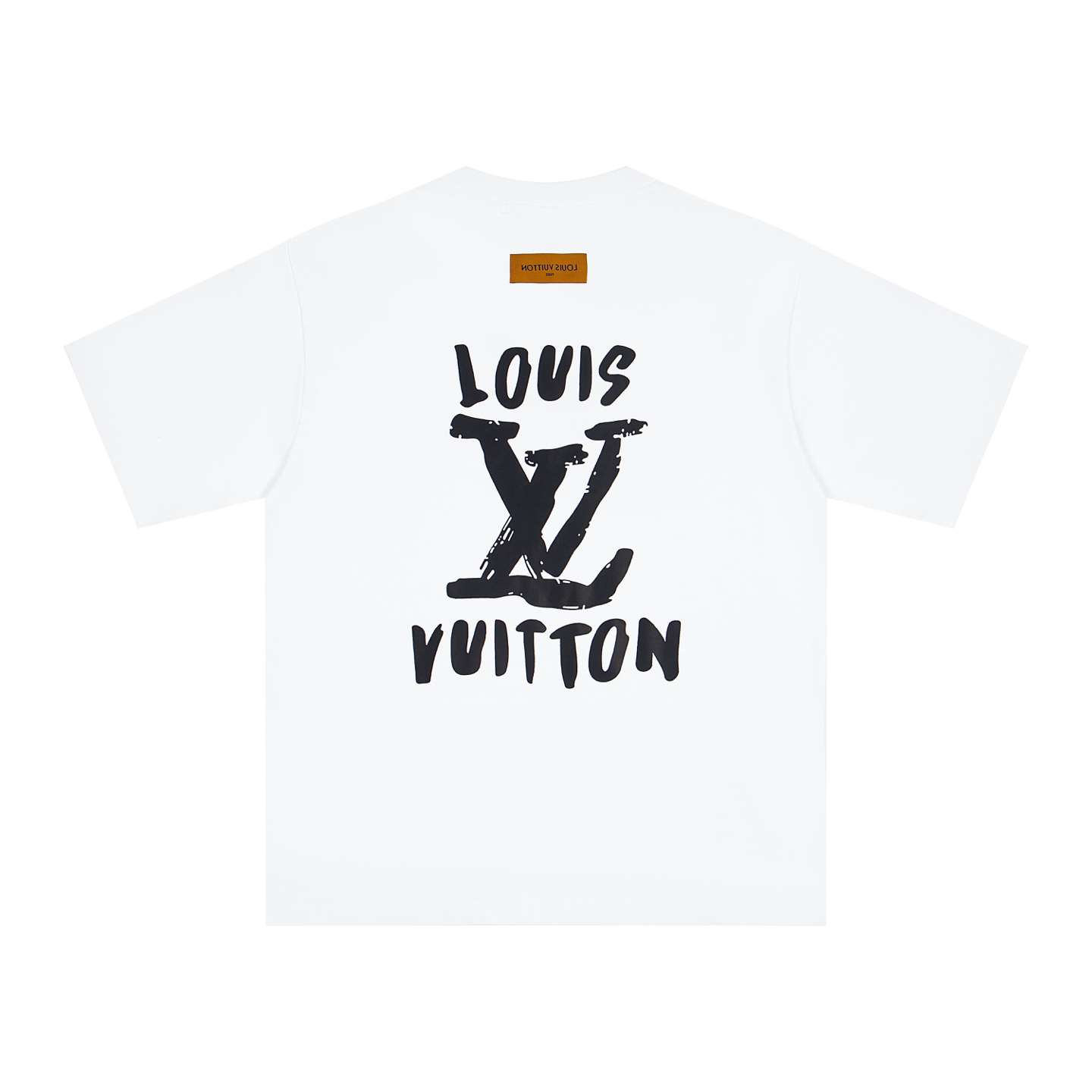 LOUIS VUITTON 2025S New Collection Runway Graffiti Letter Logo Print T-shirt ✔️ Design Details: Fabric: 280g 36-count active eco-friendly fabric - Image 2