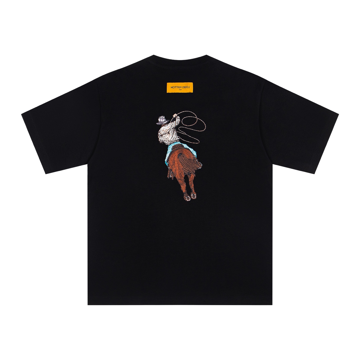 Louis Vuitton / Western Cowboy Heavy Embroidery Short Sleeve T-shirt - Image 2