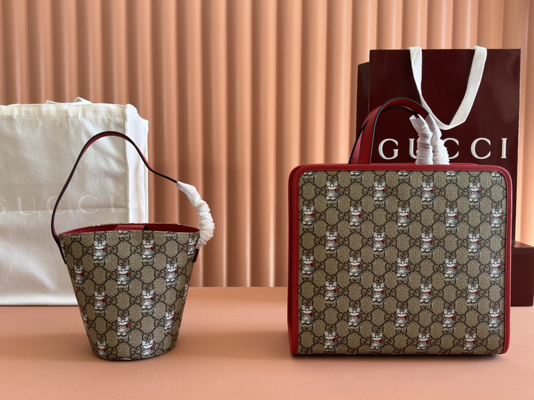 Gucci Children's animal print tote bag Model: 752356 Size: 18.5x16.5x7.5cm - Image 3