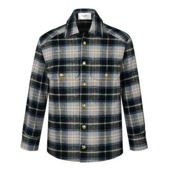 Celine 23FW Flannel Plaid Shirt Product Number: JJA P345 weight of 240g