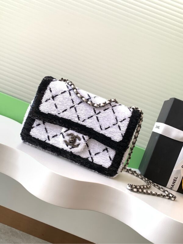 Chanel 24P Sequin Bag Model Number: AS4561 Size: 20 cm