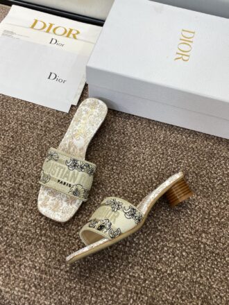 Dior 2025 Spring/Summer New Arrival Color-Blocked Slide Sandals