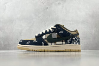 Word of mouth Travis Scott x Nike Dunk SB "Jackboys" cashew flower print Blue Item number: CT5053-001