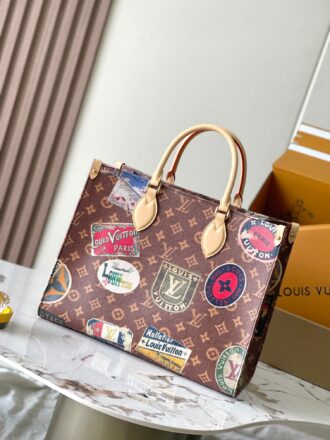 ONTHEGO Handbag Graffiti Model: M45321 Chip Version Material: A-grade all-steel hardware, imported original fabric Packaging: Full set of original duty-free MB packaging Size: 34x26x13cm