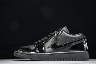 (CJ) Air Jordan Low "Black Croc" AJ HJ-