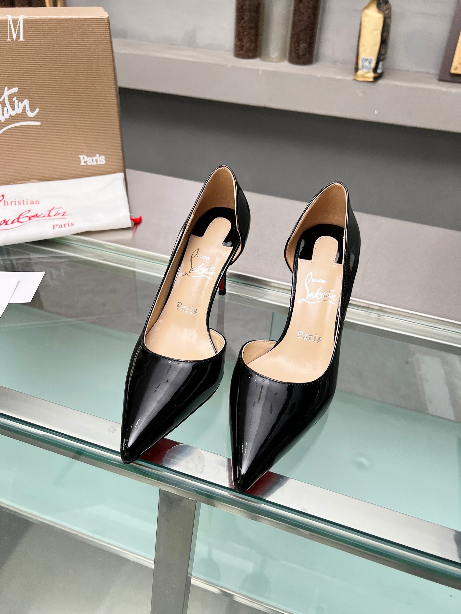 Christian Louboutin Iriza 85 mm Pumps - Patent calf - Black - Women - Image 3