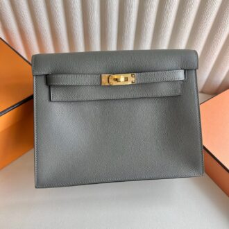 In stock Kelly danse 22cm Evercolor Color: 0L Cumulonimbus Gray Gris Meyer Fully handmade wax stitching Ghw Stock